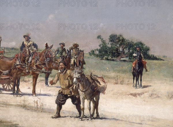 MORENO CARBONERO JOSE 1860/1942
DETALLE "ESCENA DEL QUIJOTE"-OLEO LIENZO,141x249 CM
HABANA LA,