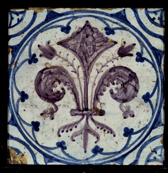 AZULEJO CON FLOR DE LYS-MANISES S XV
MADRID, INSTITUTO VALENCIA DE DON JUAN
MADRID