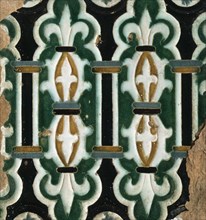 AZULEJO TOLEDANO CON ARCOS POLILOBULADOS CON VEGETALES-S XV
MADRID, INSTITUTO VALENCIA DE DON