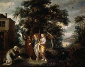 Francken II le Jeune, Abraham et les trois anges