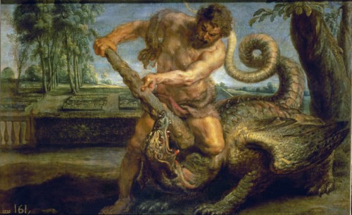 Rubens (and his studio), Hercules Killing the Dragon of the garden of the Hesperides