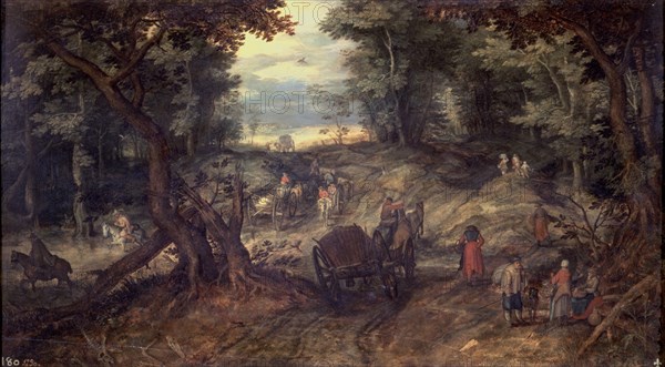 Jan Bruegel, dit de Velours1568/1625
BOSQUE-T.0,47X0,80-NºPRADO 1885
Madrid, musée du