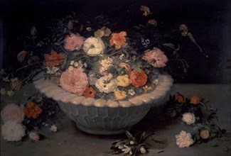 Jan Bruegel, dit de Velours1568/1625
FLORERO-T.0,44X0,66-NºPRADO 1422-Ecole flamande
Madrid,