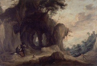 Teniers (le jeune), Paysage avec ermite