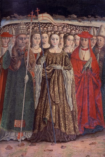 MAESTRO DE LAS ONCE MIL VIRGENES
STA URSULA CON LAS ONCE MIL VIRGENES-T. 112x79 - NºPRADO 1293-S