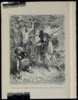 Doré, Don Quichotte défendant la femme battue par son mari