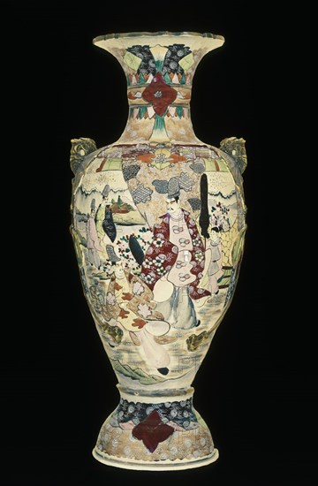JARRON SATSUMA-LOCERIA DE SATSUMA-JAPON-FINES S XIX-LOZA ESTANNIFERA BROCADA
MADRID, BANCO