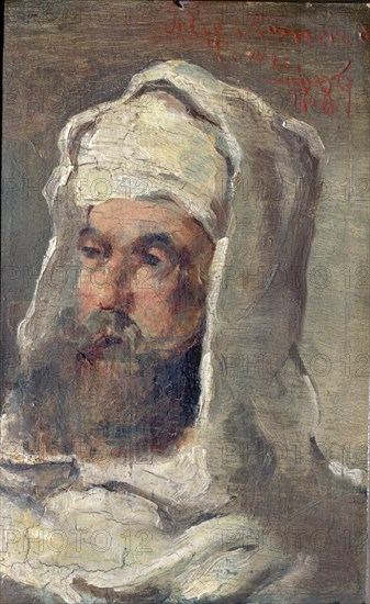 ROMERO DE TORRES JULIO 1874/1930
CABEZA DE ARABE-1889
MADRID, COLECCION CAROLINA