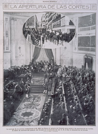 FOTOG-COMITIVA REAL:TERMINADA SESION APERTURA CORTES 18/3/1918 MUNDO GRAFICO
MADRID, BIBLIOTECA
