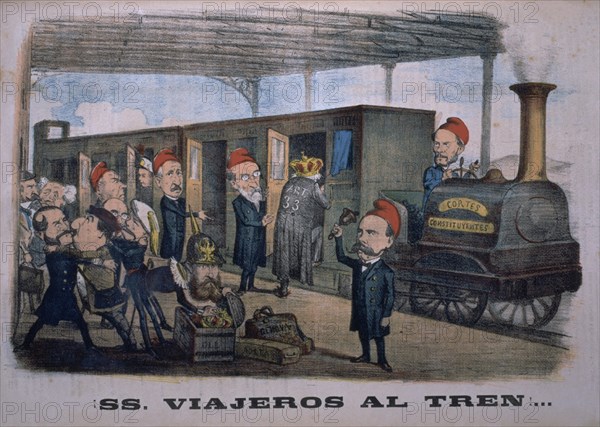 SATIRA POLITICA 1870:CORTES CONSTITUYENTES VISTAS POR SEMANARIO LA FLACA

This image is not