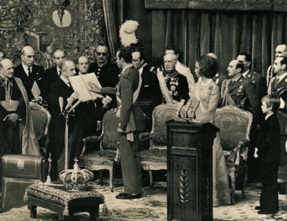 Intronisation du roi Juan Carlos Ier