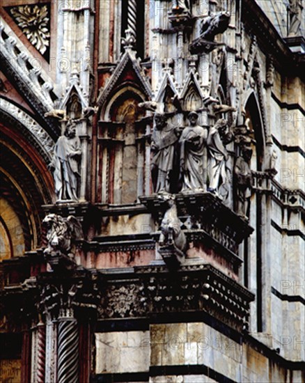 PISANO GIOVANNI
EXTERIOR-FACHADA-DET DECORACION ESCULTORICA ROMANICO GOTICA S XIII
SIENA,