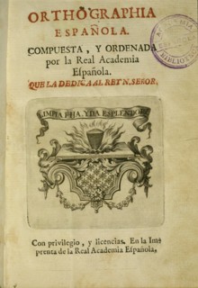 Couverture de la première édition de la Real Academia Española, 1741