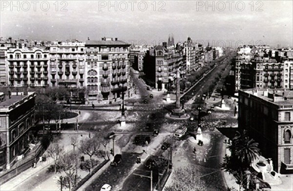 M-PLAZA DE LA VICTORIA(HOY PLZA J.CARLOS I)CRUCE PºGRACIA/AV DIAGONAL AÑOS 60
BARCELONA,