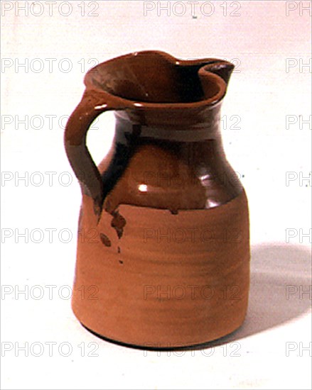 JARRA DE VINO -BARRO ROJO SEMIVIDRIADO
VALL DE UXO, COLECCION PARTICULAR
CASTELLON