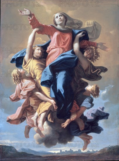 POUSSIN NICOLAS 1594/1665
Z-LA ASUNCION DE LA VIRGEN- AÑO 1650-OLEO/TABLA 57X40
PARIS, MUSEO