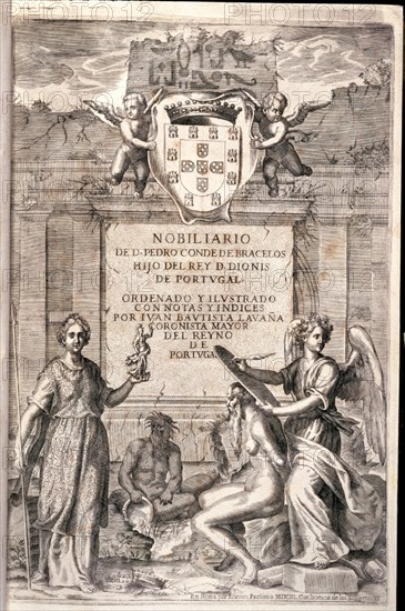 LAVANHA JOAN BAPTISTA
PORTADA-NOBILIARIO DE D.PEDRO CDE BRACELOS HIJO DEL REY D.DIONIS DE