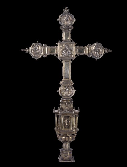 PEREZ NOBLE EL JOVEN
CRUZ PROCESIONAL-1617-PLATA SOBREDORADA Y ESMALTES-REVERSO
RIBERA DEL