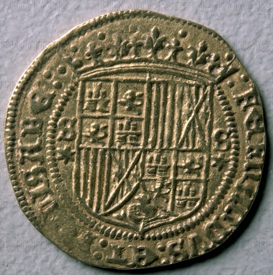 DOBLE CASTELLANO-EXCELENTE DE GRANADA(VITRINA MONEDAS) 21,89 MM-REVERSO
MADRID, CASA DE LA