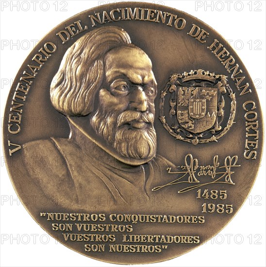 MONEDA V CENTENARIO DEL NACIMIENTO DE HERNAN CORTES1485/1985(ANVERSO Y REVERSO Nº116340)

This
