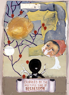 OCAMPO MANUEL 1965-
THE PUTRID SMELL OF THE PROGRESSIVES AFTER DINNER MINTS, 1998
MADRID, GALERIA