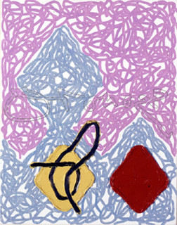 LASKER JONATHAN 1948/
IF PEBBLES WERE BOULDERS 1998-35,6 X 27,9 CM- OLEO/LIENZO-CARTON
MADRID,