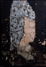 VALDES MANOLO 1942/-
RETRATO CON MANTILLA PLATA 1991-OLEO/ARPILLERA 236X165 CM
MADRID, CONGRESO