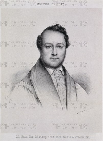 DONON JULIO
LITOGRAFIA DEL EXCMO SR MARQUES DE MIRAFLORES-CORTES DE 1847
MADRID, CONGRESO DE LOS
