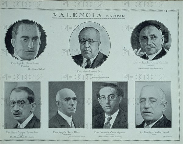 BLASCO-VARGAS-GARCIA RIBES-VALERA-SANCHIS-ALVAREZ GONZALEZ-MANUEL AZAÑA (VALENCIA)
MADRID,