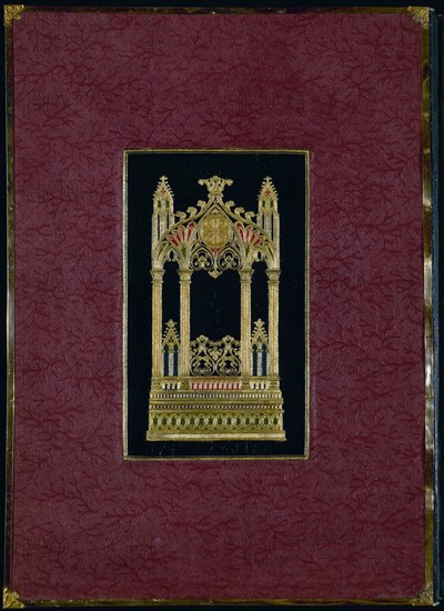 CONSTITUCION 1837-ENCUADERNACION"A LA CATEDRAL" TERCIOPELO,CON HIERROS Y CANTONERAS,FILETES Y
