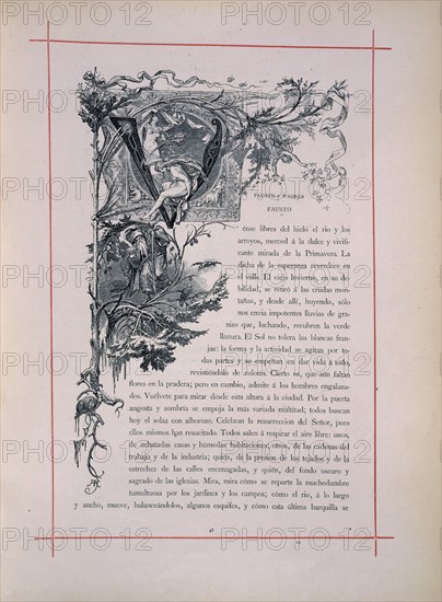 "FAUSTO"DE GOETHE-TRADUCCION DE GUILLEMO ENGLISH-MADRID 1878-LETRA CAPITULAR- GRABADO-LA