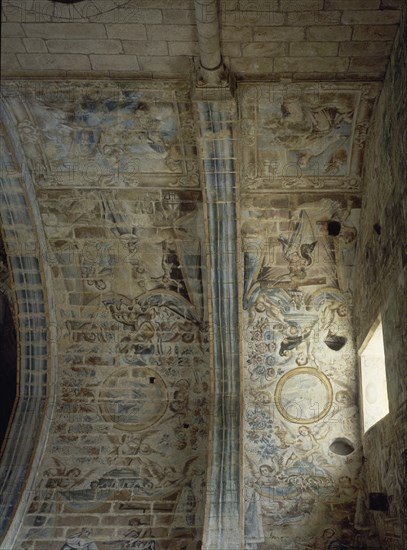 BOVEDA-DET PINTURAS MURALES DE LOS SANTOS DE LA ORDEN CISTERCIENSE
OSERA, MONASTERIO
ORENSE