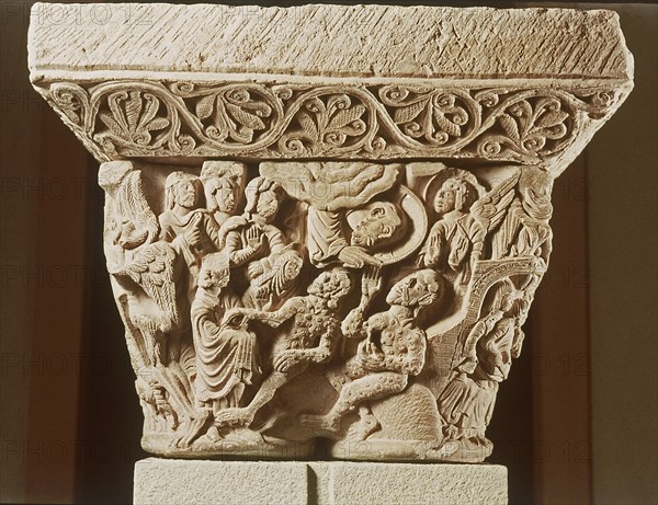 CAPITEL ROMANICO"LA HISTORIA DE JOB"PROCEDE DE LA CATEDRAL DE PAMPLONA
PAMPLONA, MUSEO DE