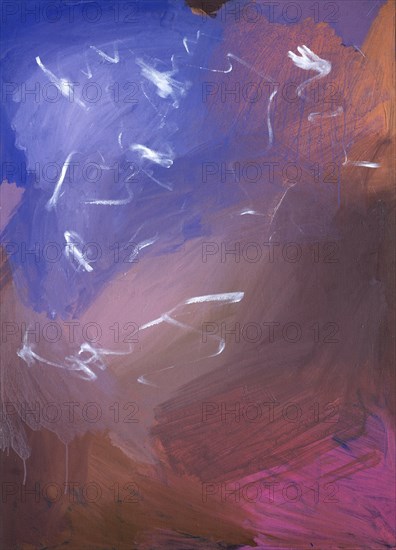 GORDILLO LUIS 1934-
POLIPTICO- DESHIELO LIVIDINAL- 100X365 - 1985- SON 5 CUADROS. ESTE ES EL