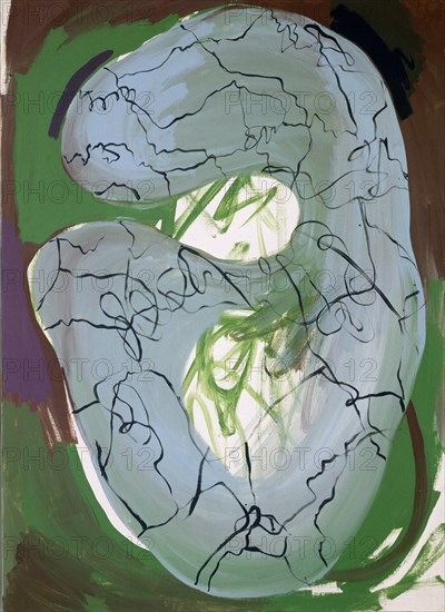GORDILLO LUIS 1934-
POLIPTICO- DESHIELO LIVIDINAL- 100X365 - 1985- SON 5 CUADROS. ESTE ES EL