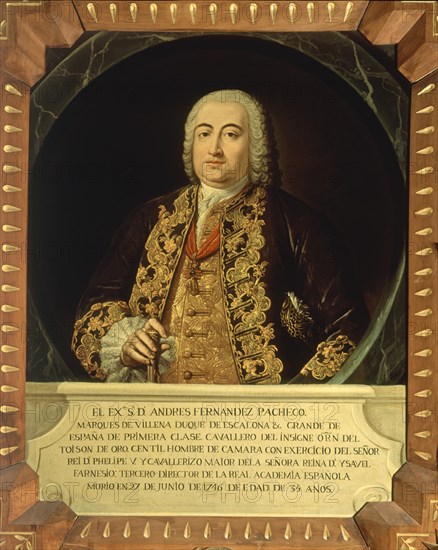 ANDRES FERNANDEZ PACHECO- MARQUES DE VILLENA- DUQUE DE ESCALONA- CABALLERO ORDEN TOISON-TERCER