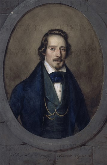 ESQUIVEL ANTONIO MARIA 1806/57
VENTURA DE LA VEGA- ACADEMICO- (1807-1865) - ACUARELA -