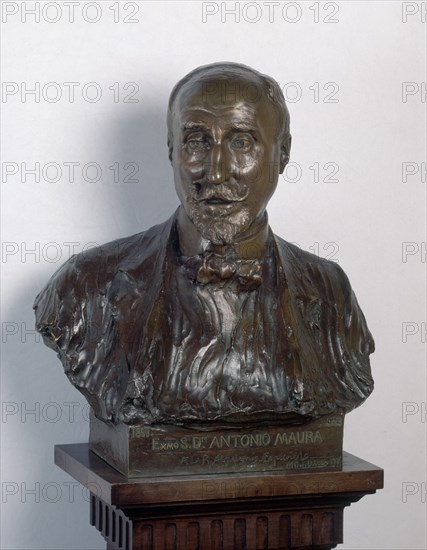 BENLLIURE MARIANO 1862/1947
BUSTO DE ANTONIO MAURA (1853-1925)/ H. 1905
MADRID, ACADEMIA DE LA