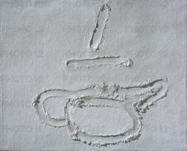 TAPIES ANTONI 1923-
TETERA - 1997- 65 X 81 cm - Tecnica mixta/Madera
MADRID, GALERIA SOLEDAD