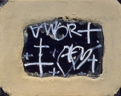 TAPIES ANTONI 1923-
AMOR - 1996 - 73  X 92,5 cm - Tec Mixta/Tela
MADRID, GALERIA SOLEDAD