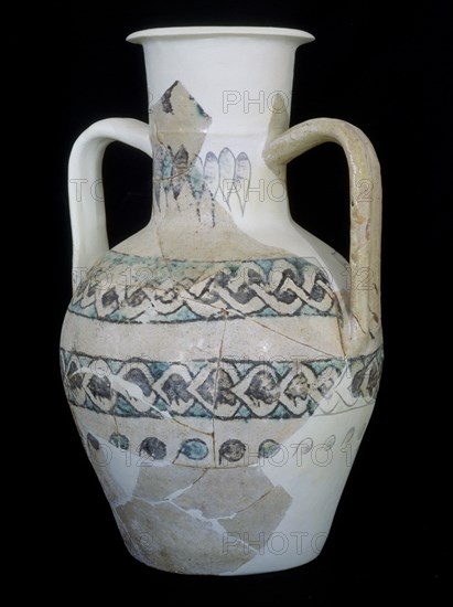 MUSEO- JARRA CON DECORACION  VERDE Y NEGRO- ARTE CALIFAL- S X-XI
PROVINCIA, MEDINA