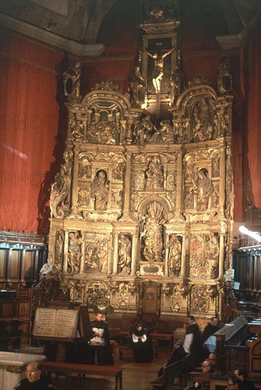 JUNI JUAN DE 1507/77
RETABLO MAYOR - 1562 - MADERA POLICROMADA - CELEBRACION DE LA SEMANA
