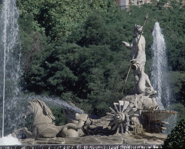 MENA JUAN PASCUAL DE 1707/1784
DETALLE DE LA FUENTE DE NEPTUNO - 1780-84
MADRID, PLAZA DE CANOVAS