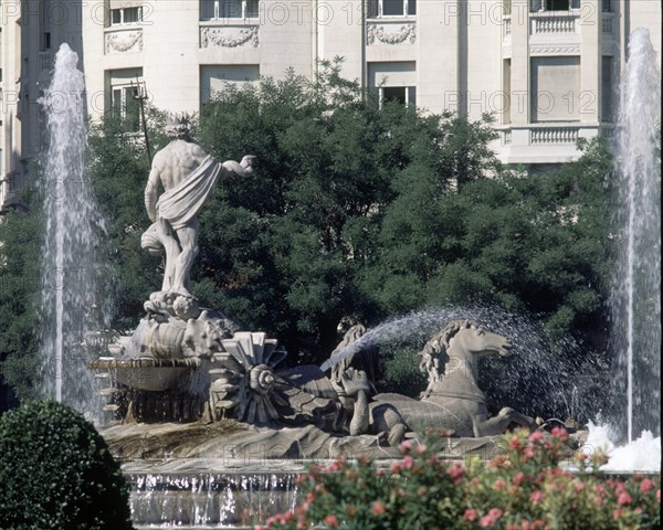 MENA JUAN PASCUAL DE 1707/1784
DETALLE DE LA FUENTE DE NEPTUNO - 1780-84
MADRID, PLAZA DE CANOVAS