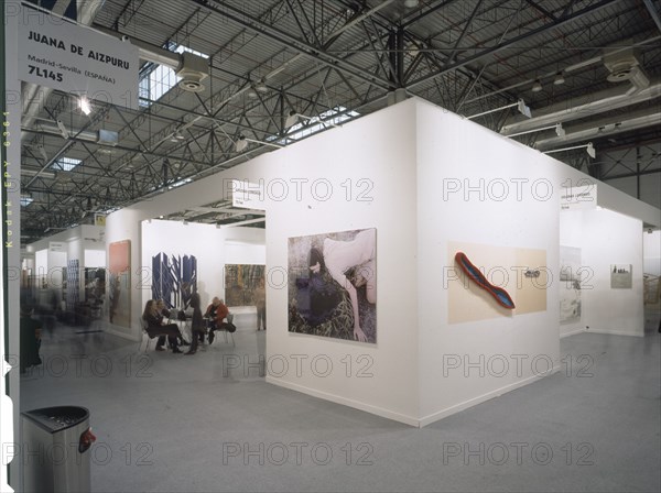 ARCO 2000- STAND DE LA GALERIA SOLEDAD LORENZO- OBRAS DE PEDRO MORA Y VICKI CIVERA
MADRID,