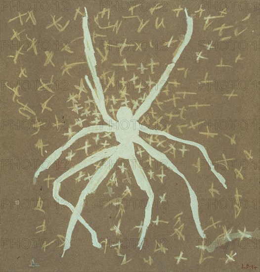 BOURGEOIS LOUISE 1911-
SPIDER - 1994 - GUACHE Y LAPIZ DE COLOR - 29,8x29,2
MADRID, GALERIA