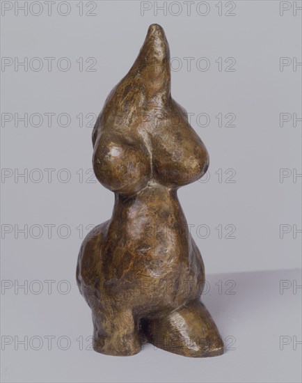 BOURGEOIS LOUISE 1911-
HARMLESS WOMAN - 1969 - BRONCE PATINA Y ORO - 28,3x11,4x11,4
MADRID,
