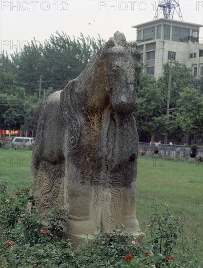 CABALLO - ESCULTURA EN PIEDRA - 3 METROS DE ALTO
XIAN, MUSEO P DE SHAANXI
CHINA

This image is