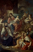 MURA FRANCESCO 1696/1784
SAN FRANCISCO JAVIER Y SANTA BARBARA CON LA VIRGEN Y EL NIÑO - S