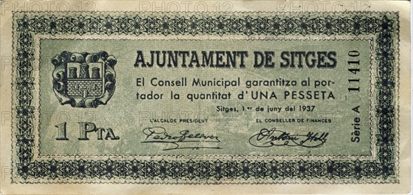 BILLETE DE UNA PESETA DEL AYUNTAMIENTO DE SITGES- JUNIO DE 1937

This image is not downloadable.